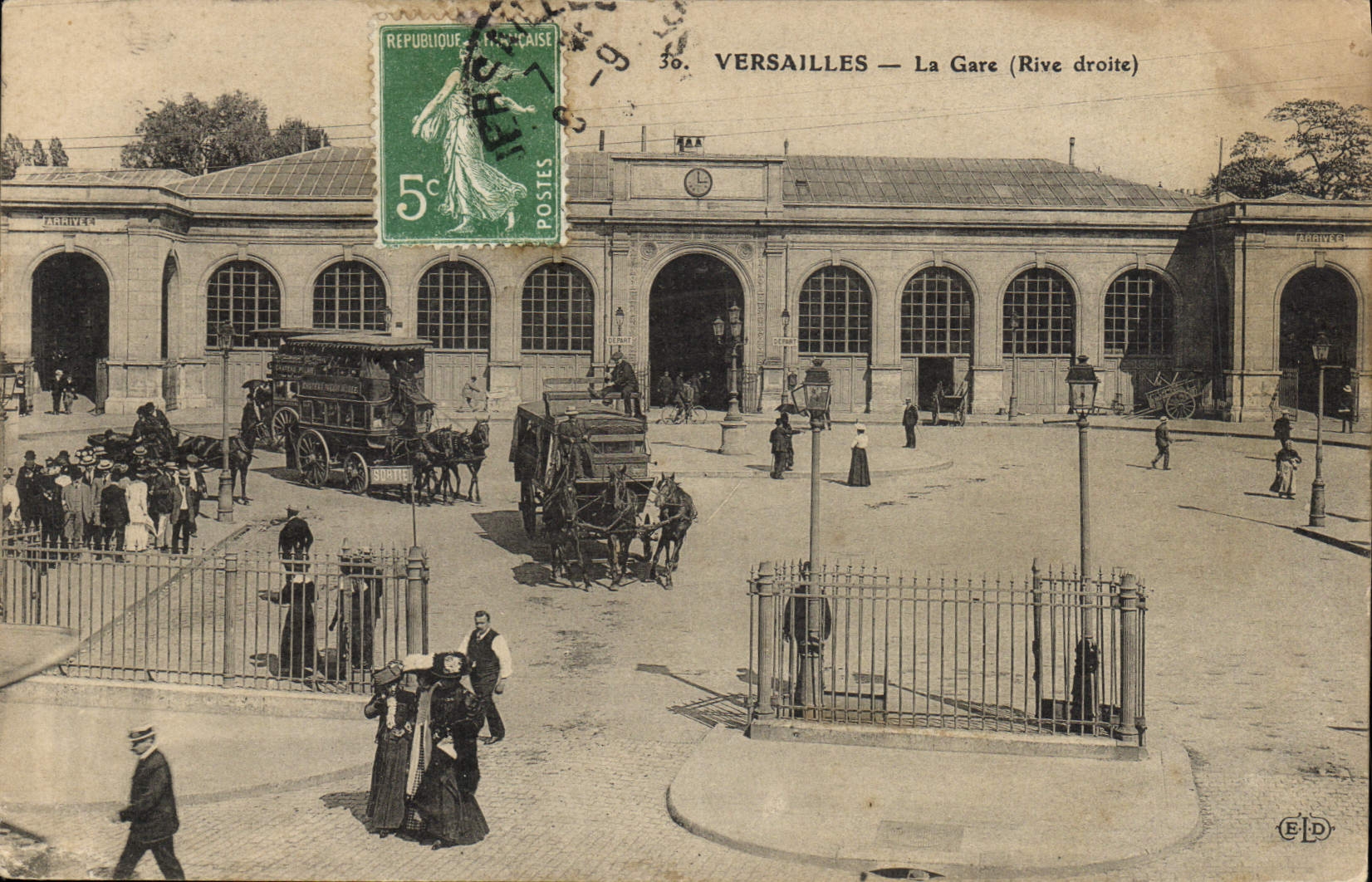 Versailles — La Gare (Rive droite) — E.D. Éditeur