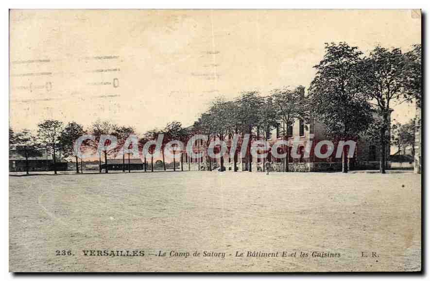 CPA Versailles La Camp De Satory Le Batiment et les cuisines