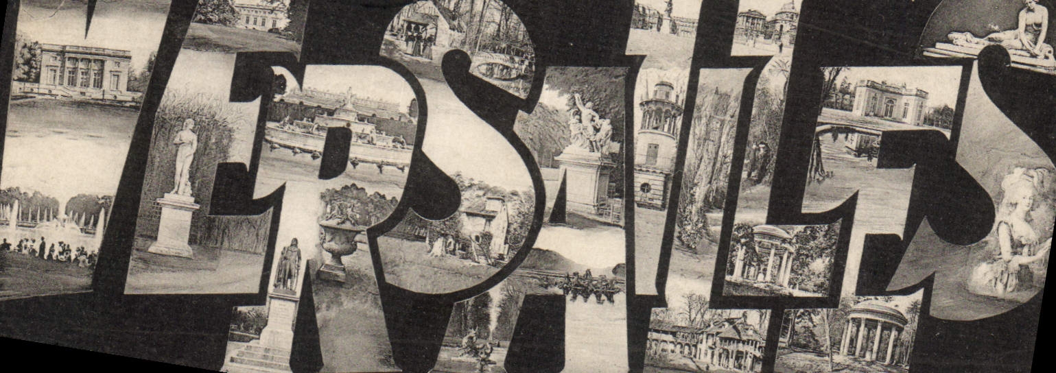 Versailles — vue panoramique — éditeur inconnu, n° de série non visible - Recto