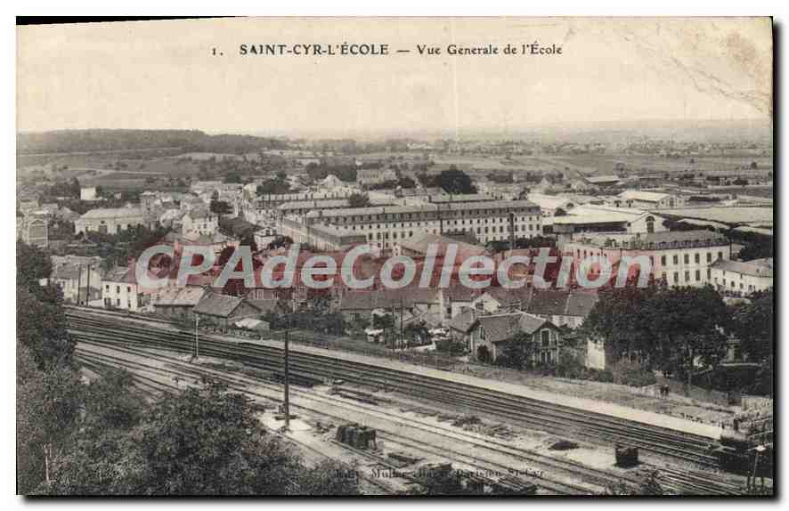 CPA Saint Cyr L'Ecole VUe Generale De I'Ecole