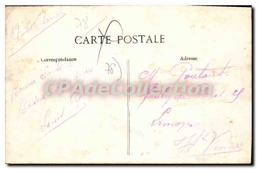 CPA Saint Cyr L'Ecole VUe Generale De I'Ecole — Verso