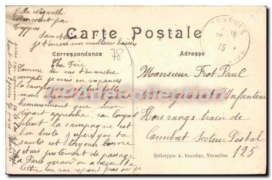 CPA Elancourt Vue D'Ensemble De I'Ophelinat De I'Assomption — Back