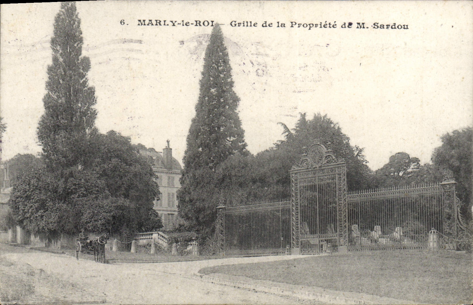 Marly-le-Roi — Grille de la Propriété de M. Sardou — A. Ossart edit Rueil