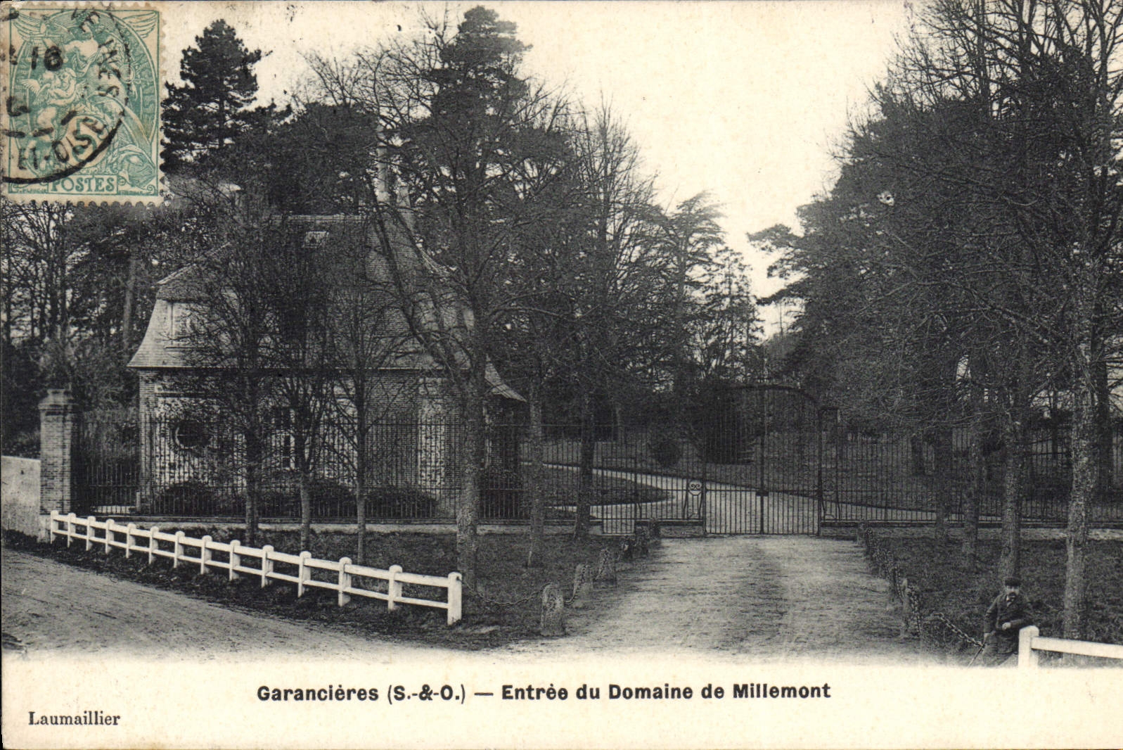 Garancières (S.-&-O.) — Eingang zum Schlossgut Millemont — Laumaillier