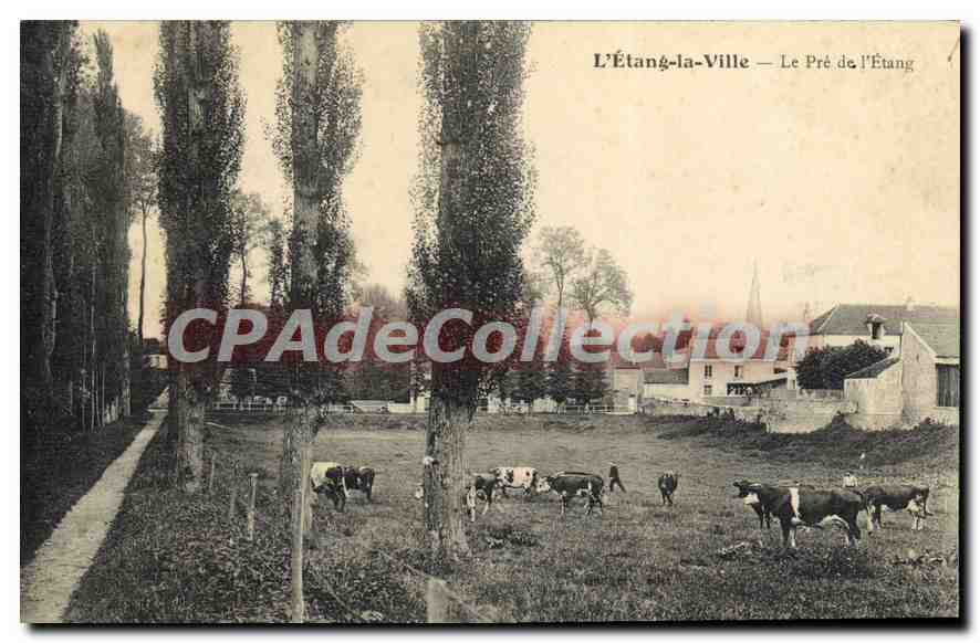 L'Étang-la-Ville — Das Feld am See — Verlag unbekannt