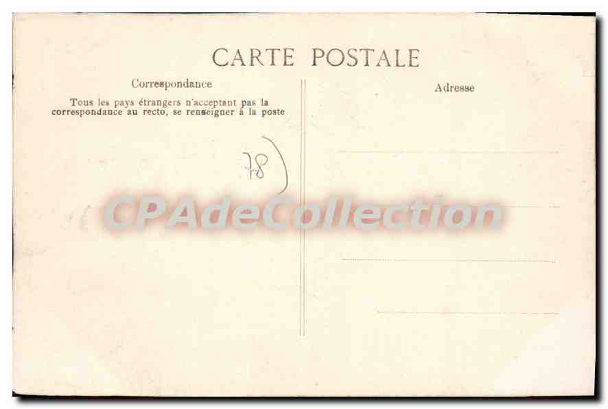 Crue de la Seine — Vue d'ensemble à Le Pecq — 1er février 1910 — E.D. Éditeur — Rückseite
