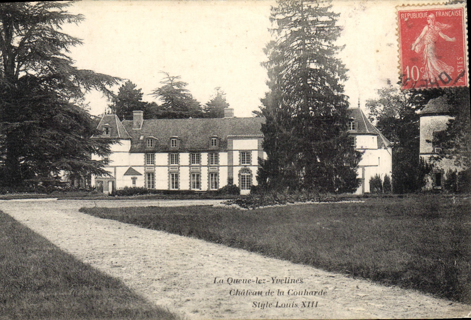 La Queue-le-Yvelines — Château de la Couharde — Style Louis XIII — Photo. Bourdier-Faucheux, Versailles