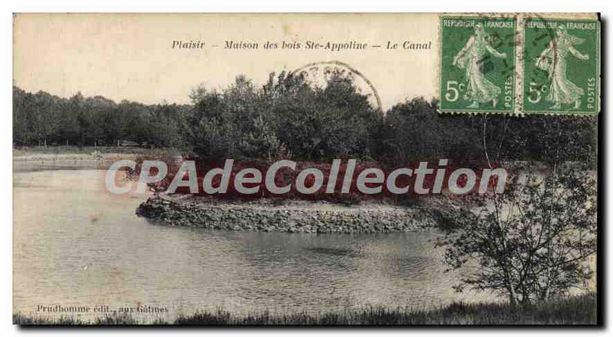 CPA Plaisir Maison Des Bois Ste Appoline Le Canal