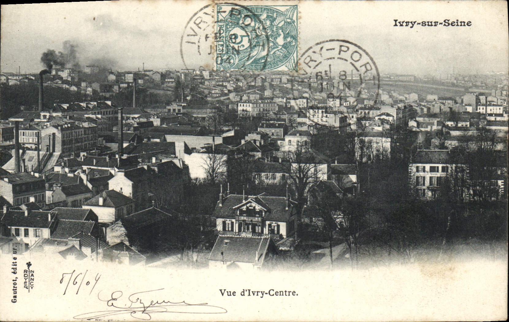 CPA Ivry Sur Seine Vue D'Ivry Centre