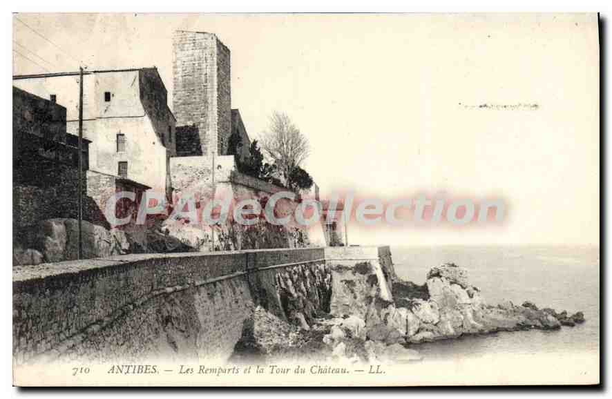Antibes — Les Remparts et la Tour du Château — LL. n° 710