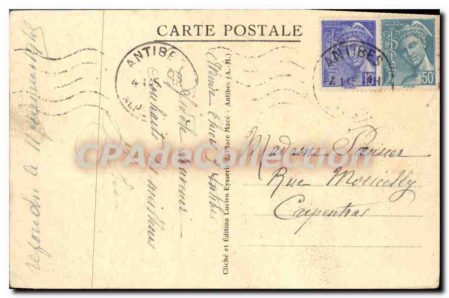 Hôtel du Cap d'Antibes — Le Pavillon Eden-Roc et la Piscine — Édition Vivia — Achterkant