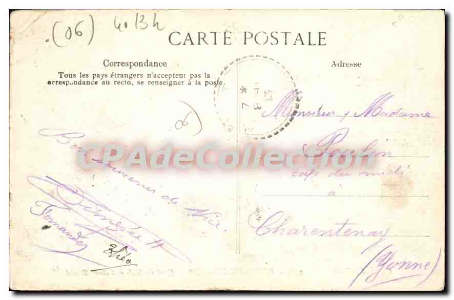 Beaulieu-sur-Mer — Quai du Midi et l'Hôtel Bristol — Éditeur ELD, n° 2585 — Reverso