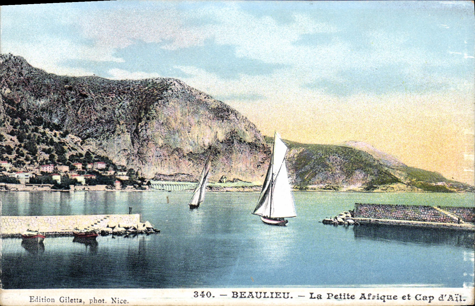 Beaulieu — La Petite Afrique et Cap d'Ail — Edition Gilelta, phot. Nice, n° 340