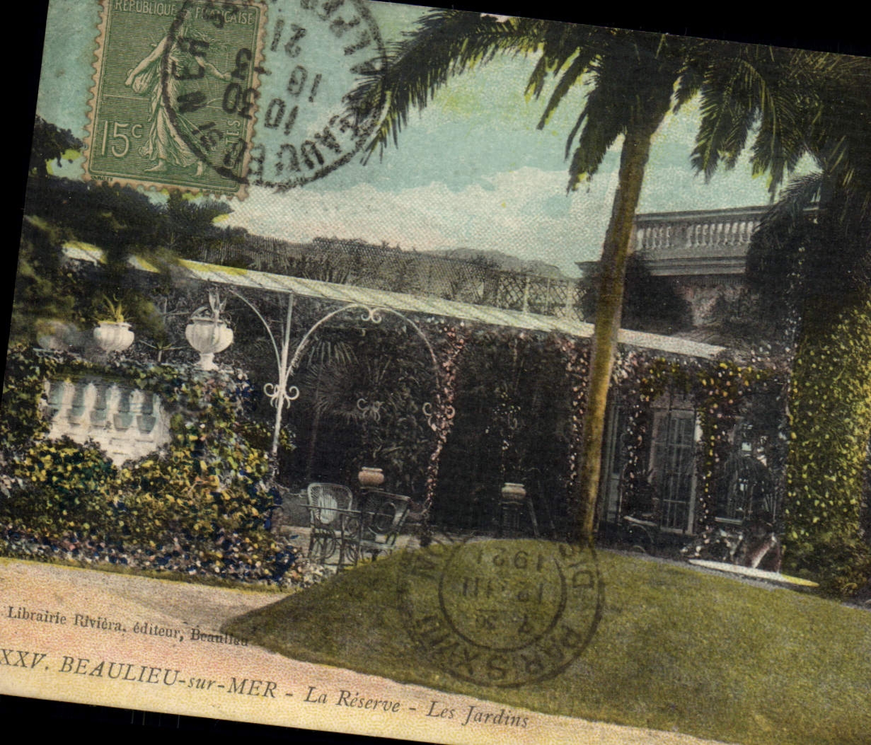 Beaulieu-sur-Mer — La Réserve — Les Jardins — Librairie Rivière, éditeur, Beaulieu