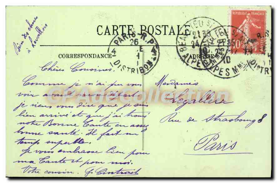 Beaulieu — Vue générale de la Petite Afrique — LL. — Verso