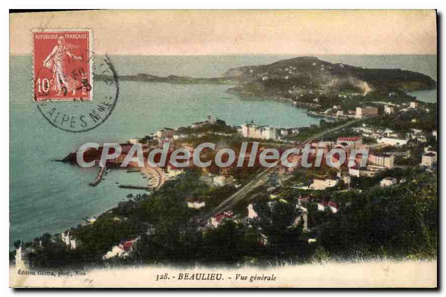 Beaulieu - Vue générale — Édition Gilettà, phot. Nice, n° 328