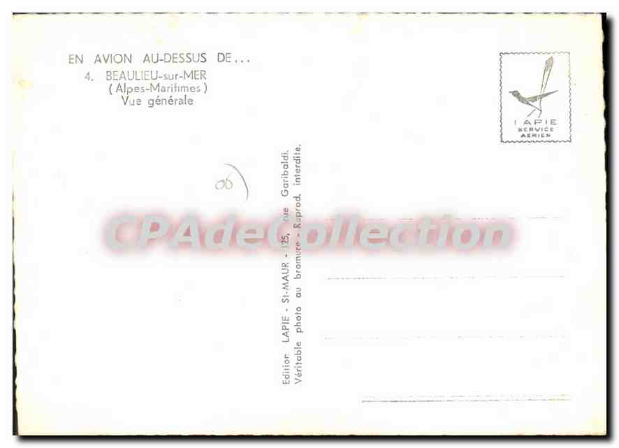 Beaulieu-sur-Mer — Vue générale — Lapie Service Aérien — Reverso