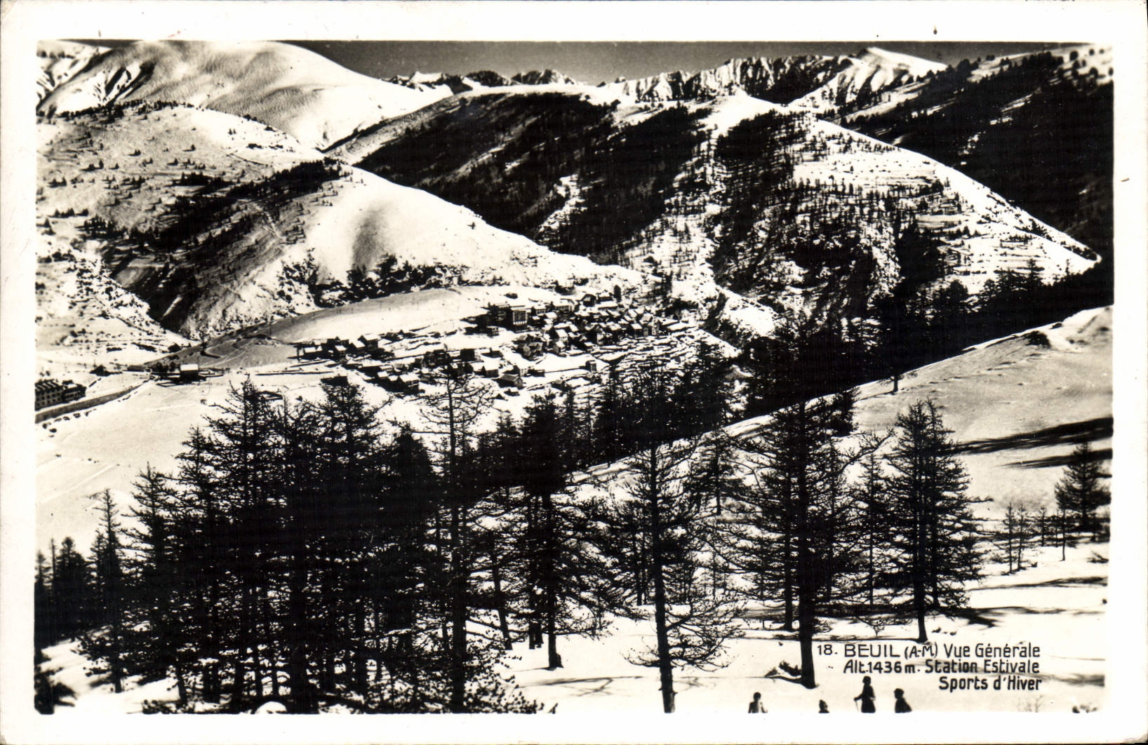 CPA Beuil Vue Generale Station Estivale Sports D'Hiver