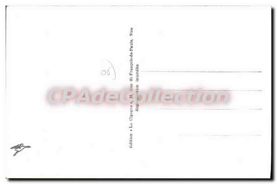 CPA Beuil Vue Generale Et Le Mont Mounier — Verso