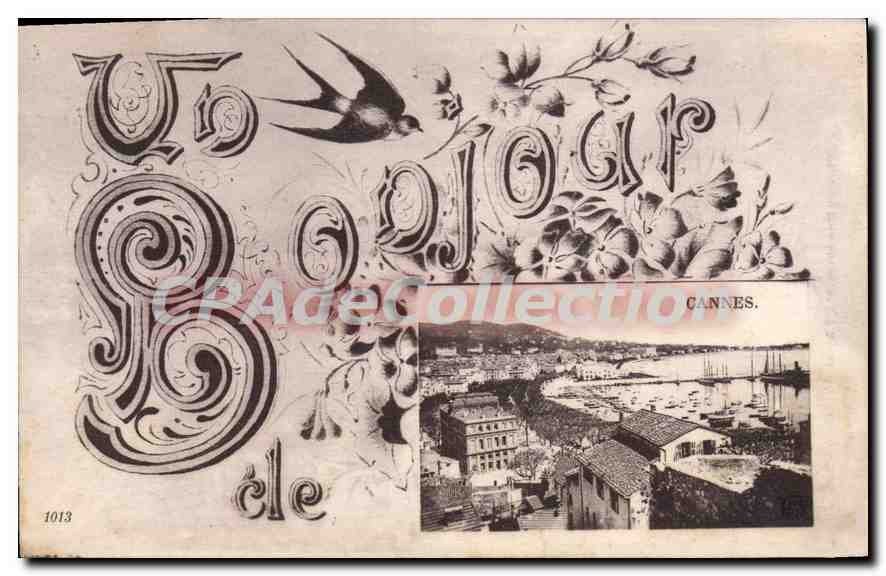 Cannes — Vue du port et des bâtiments — CPAdeCollection, n°1013