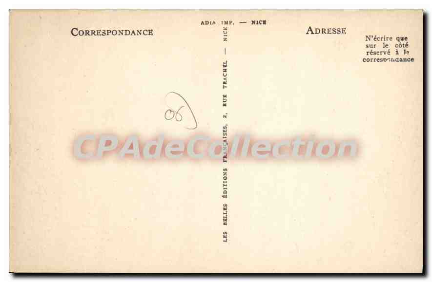 CPA Cannes La Plage Et Les Hotels — Verso
