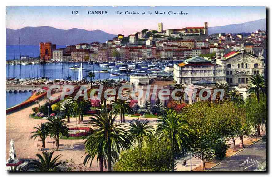 CANNES Le Casino et le Mont Chevalier — édition Adia, n° 112