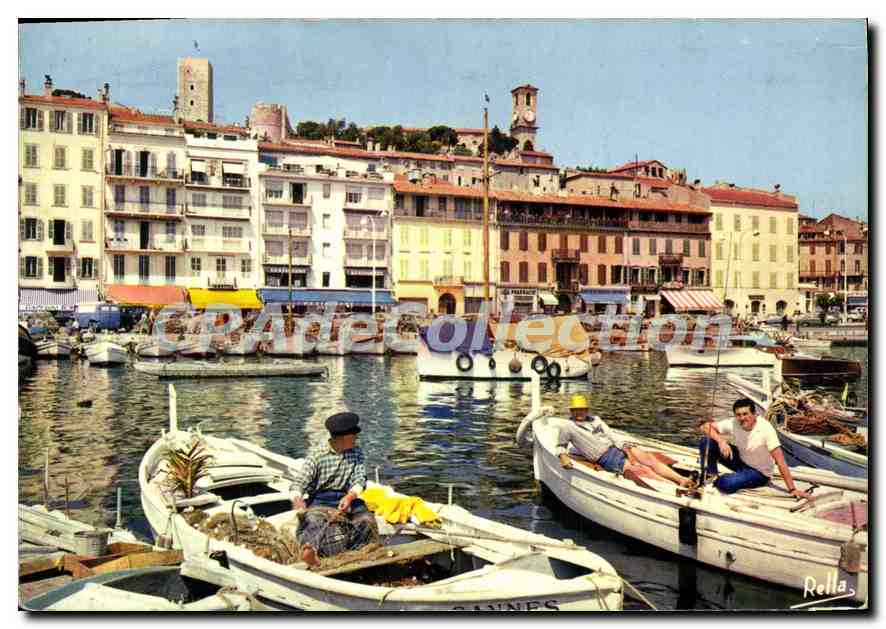 Cannes — Le quai Saint-Pierre et la tour de l'horloge du Suquet — Rella, n°4-18