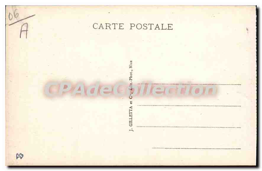 CPA L'Escarene Vue Generale Et Viaduc Ligne Nice Coni — Rückseite
