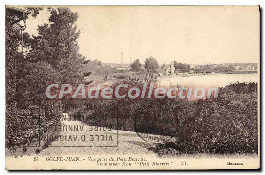 CPA Golfe Juan Vue Prise Du Petit Biarritz