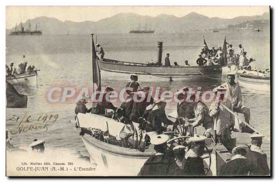 CPA Golfe Juan L'Escadre gros plan