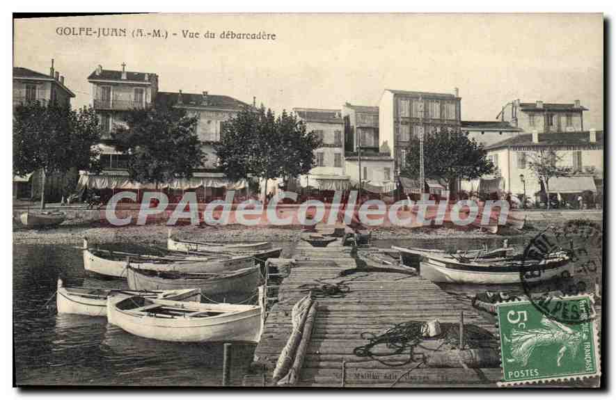 CPA Golfe Juan Vue Du Debarcadere