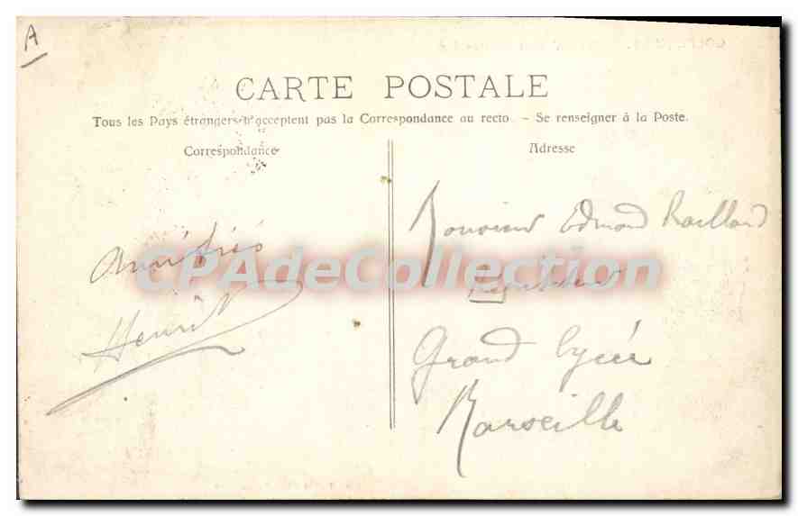 CPA Golfe Juan Vue Du Debarcadere — Verso