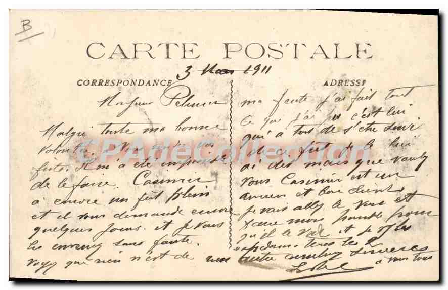 CPA poterie du Golfe-Juan clement Massier — Verso
