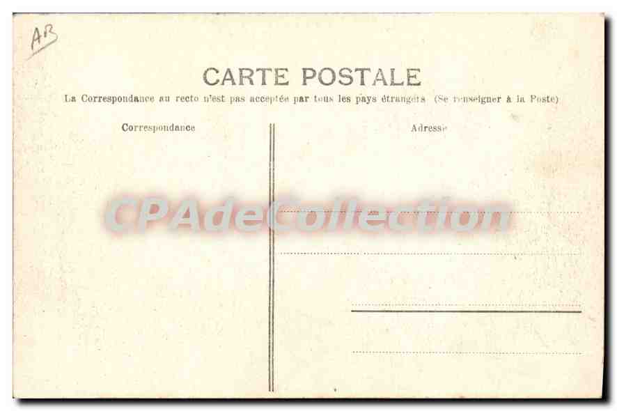 CPA poterie du Golfe-Juan clement Massier manufacture salle de vente — Verso