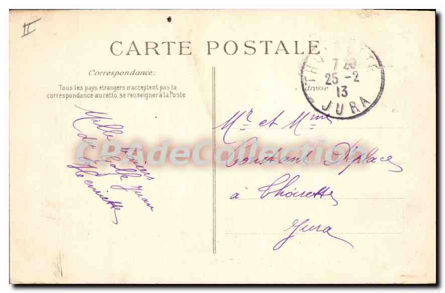 CPA Golfe Juan Vue Generale Du Port Prise De la Jetee — Verso