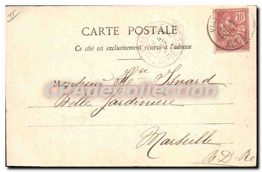 CPA Golfe Juan Colonne Commemorative Du Debarquement De Napoleon 1er — Verso