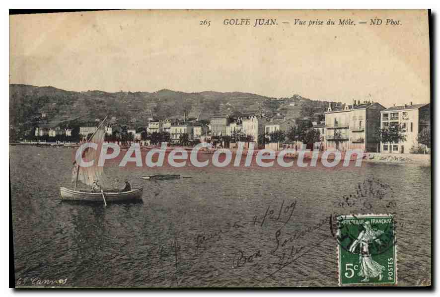 CPA Golfe Juan Vue Prise Du Mole