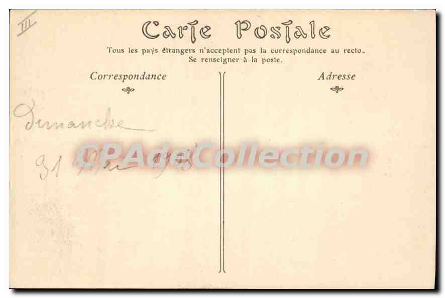 CPA poterie du Golfe Juan Les Jardins — Verso