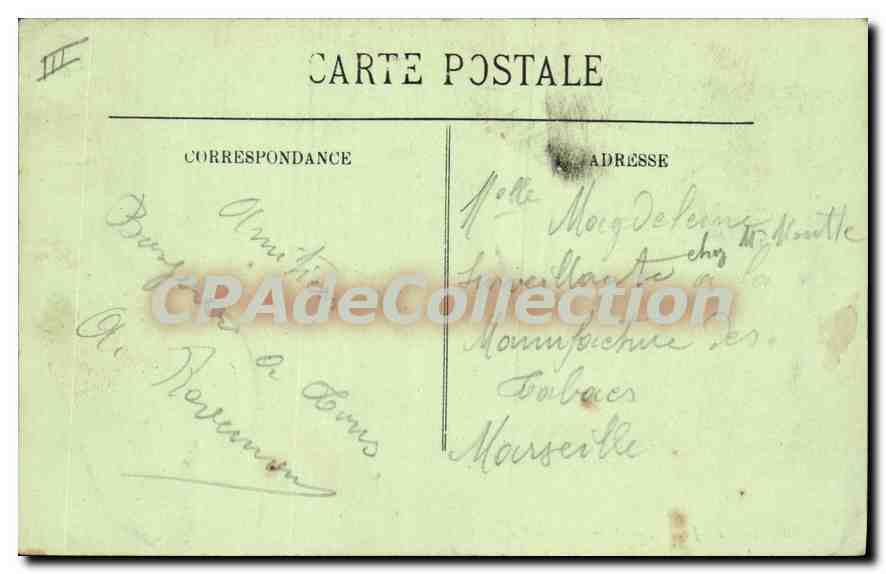 CPA Golfe Juan Manoir Eden Roc — Verso