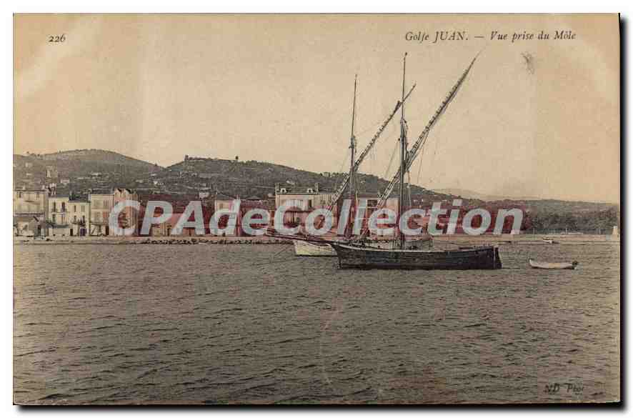 CPA Golfe Juan Vue Prise Du Mole