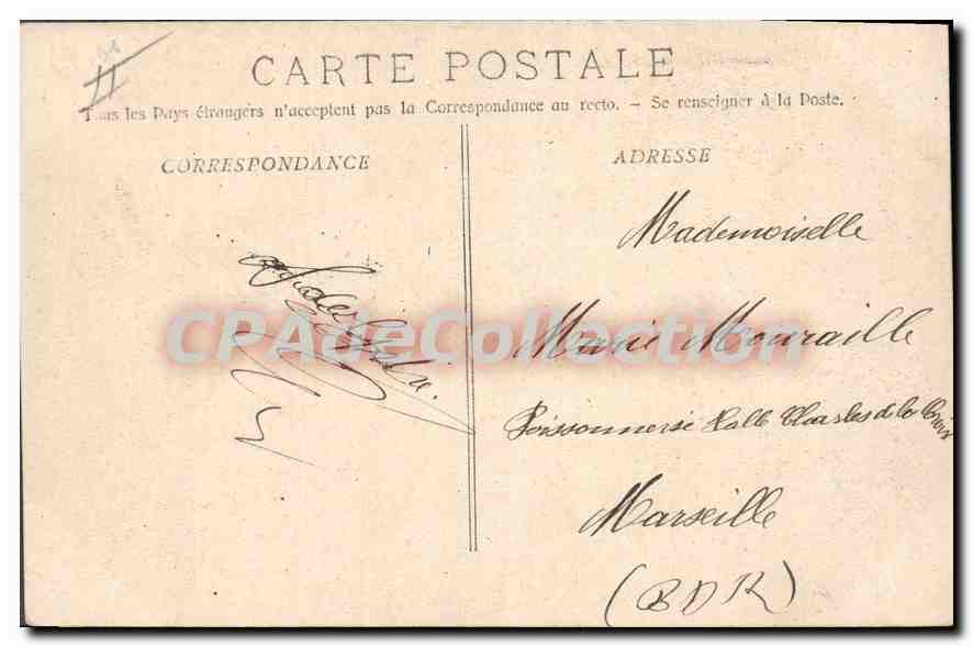 CPA Golfe Juan Debarcadere Canots De I'Escadre — Verso