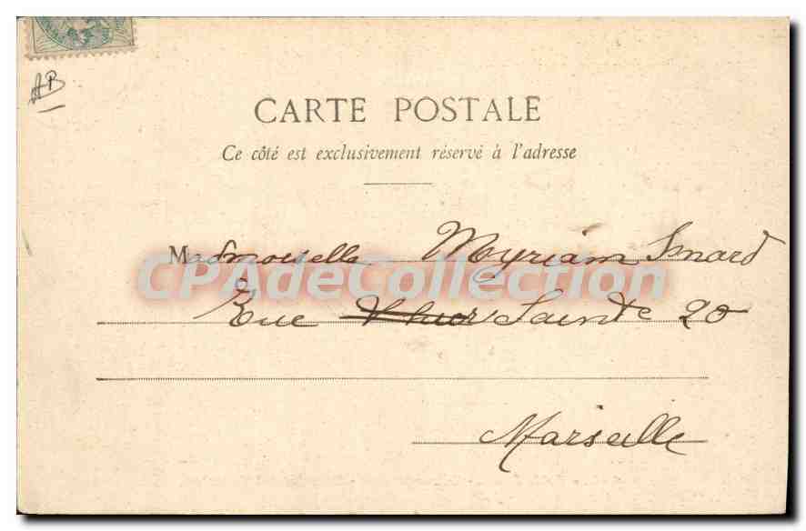 CPA Golfe Juan Debarcadere Canots De I'Escadre — Verso