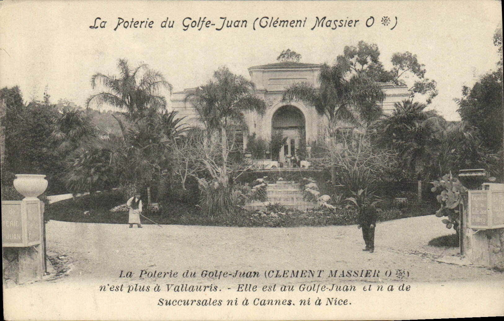 CPA poterie du Golfe-Juan clement Massier