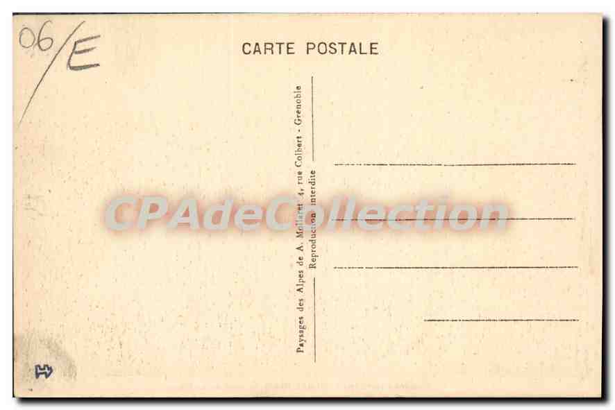 CPA Golfe Juan La Mediterrannee Le Port Et Les Hotels — Verso