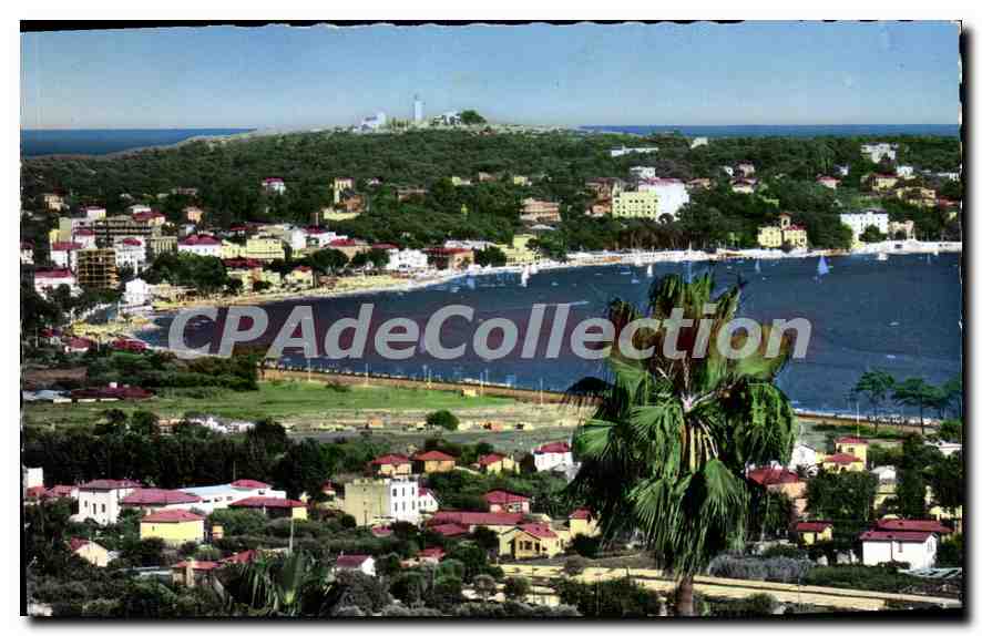 CPA Golfe Juan Vue Panoramique Sur Juan Les Pins phare Garoupe