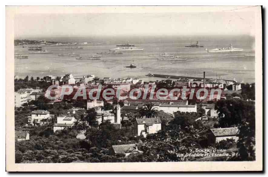CPA Golfe Juan vue générale escadre