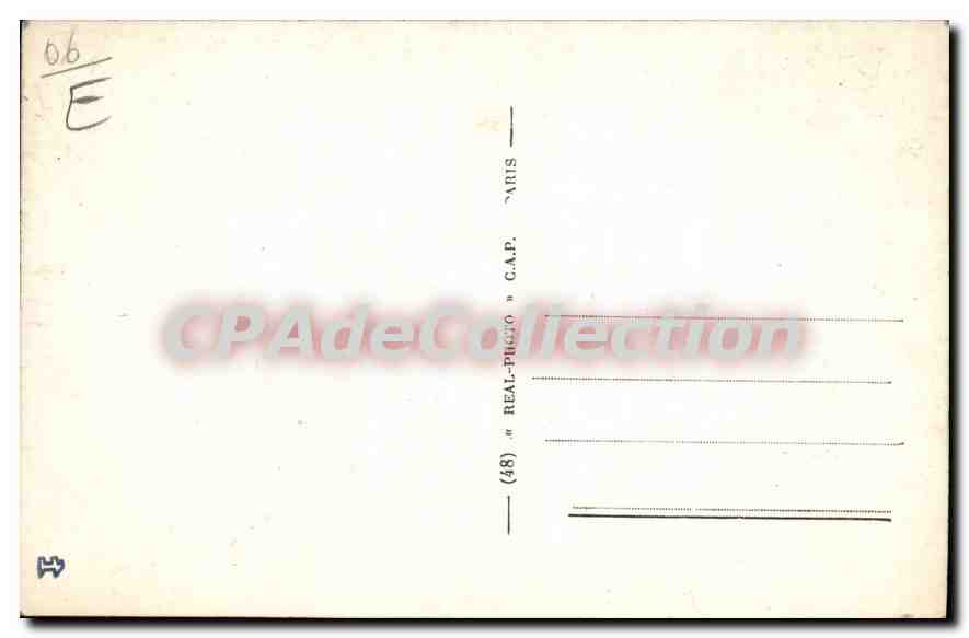 CPA Golfe Juan vue générale escadre — Verso