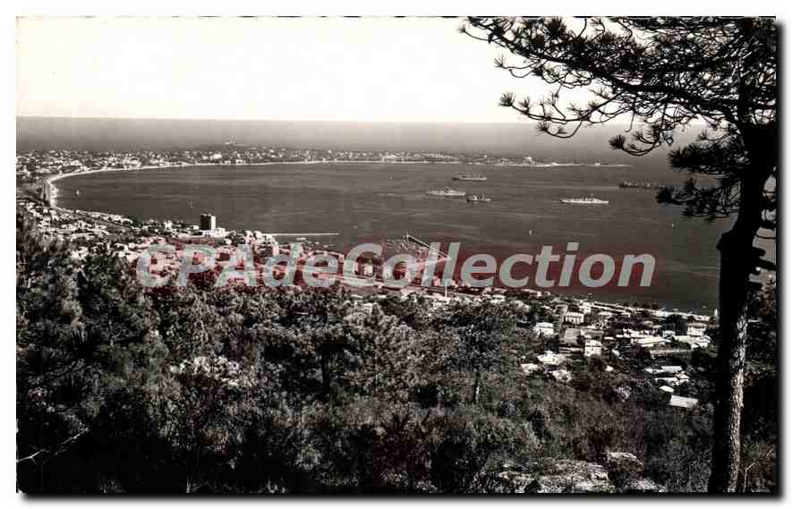 CPA Golfe Juan Panorama Sur Le Golfe Et Le Cap D'Antibes