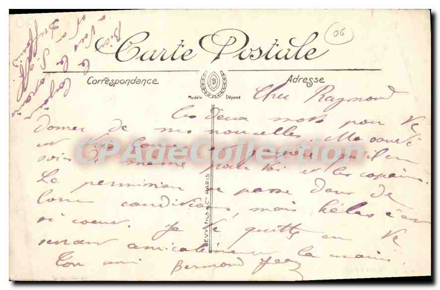 CPA Golfe Juan Vue Generale — Verso