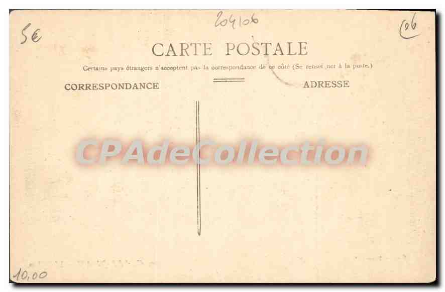 CPA Golfe Juan L'Eglise — Verso